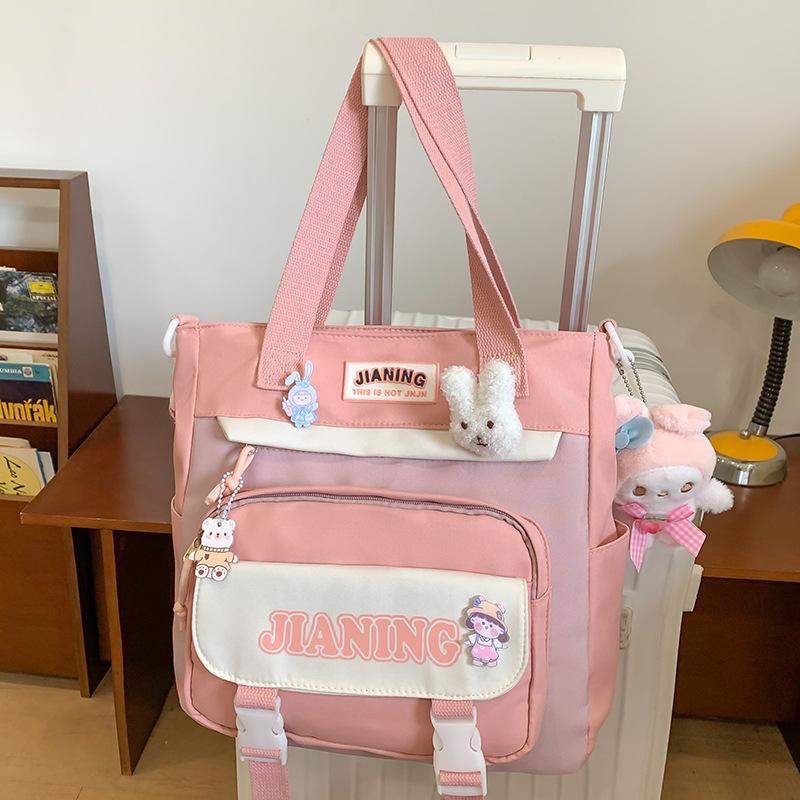 Schoolbag Children's Primary School Students High Pretty Ins Junior High School Students Two Piece Backpack