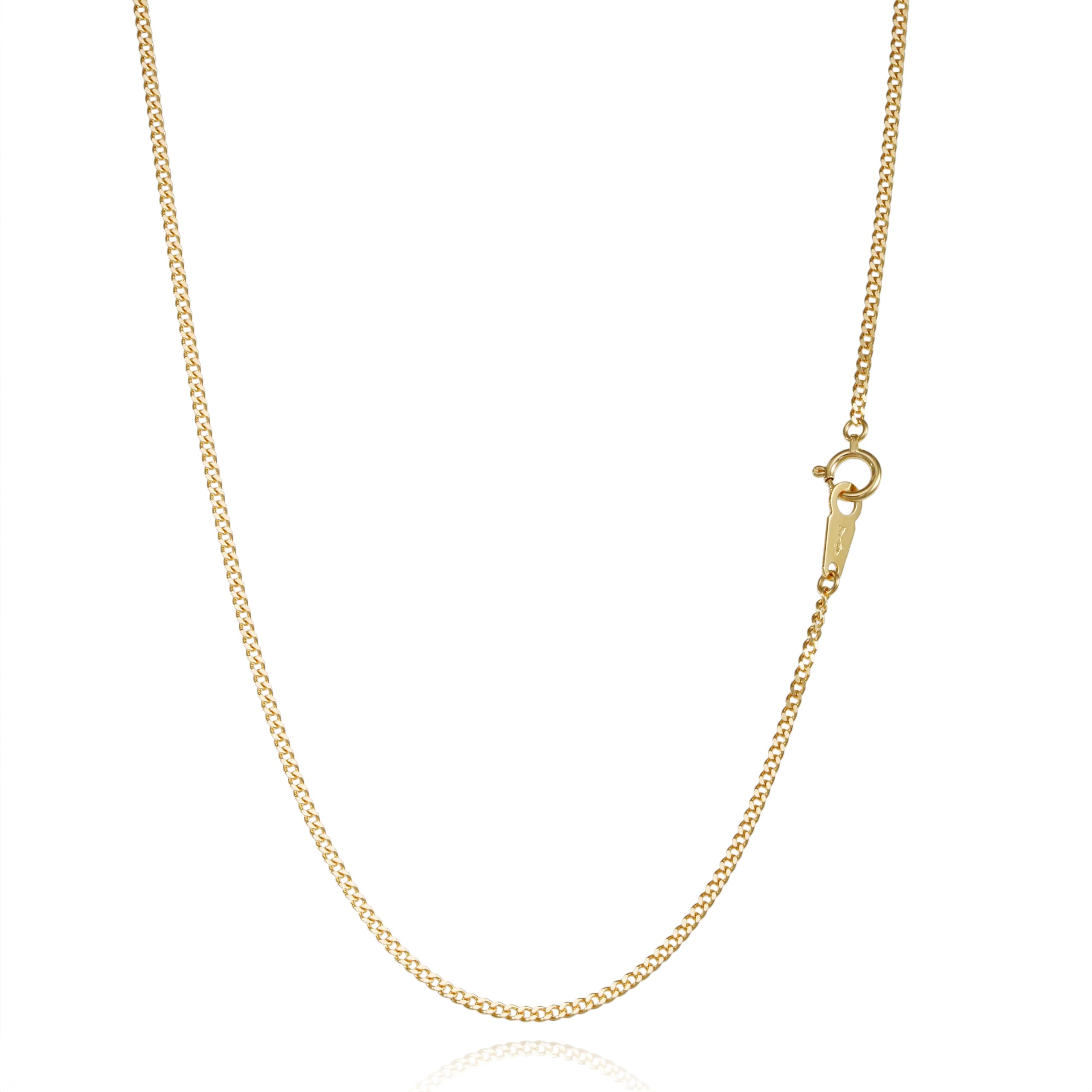 

K18 18K Gold Kihei Necklace 2 Sides Single 5g 50cm Width Pull Ring Mint Certification Mark Gold Chain [Speranza] 1.6mm золотий
