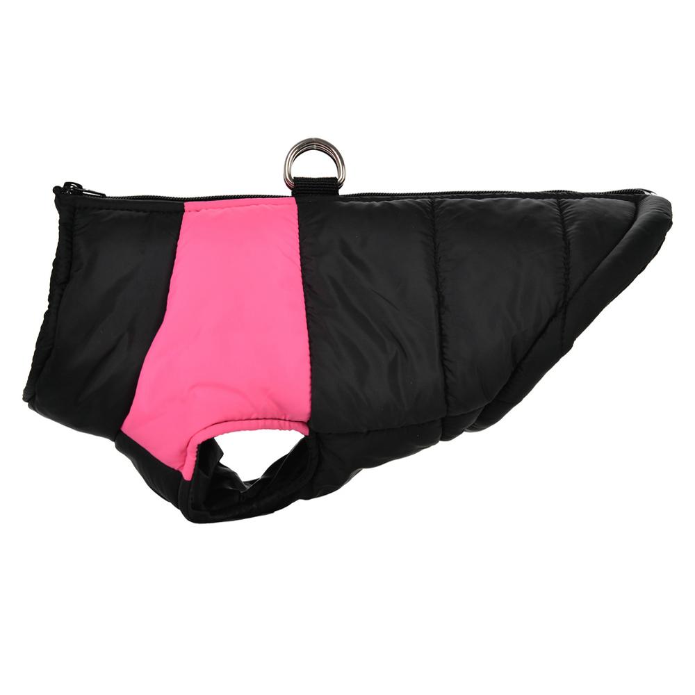 Dog Ski Suits Winter Warm PP Cotton Pet Clothing for Small Big Dog Sleeveless D-ring Big Dog Jumpsuit Water Proof Splicing Cover