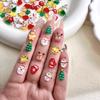 10Pcs Mini Christmas Nail Art Decoration Cartoon Nail Parts Accessories Nail Art Ornaments  Women