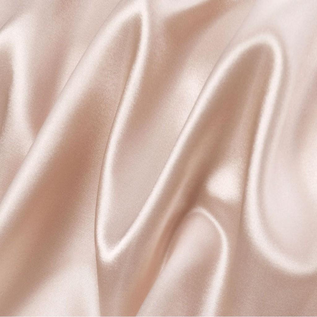 Solid Color Ice Silk Satin Zipper Pillowcase