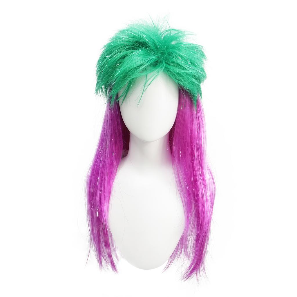 New Kill Matt Long Straight Hair Synthetic Wig Chemical Fiber Fluffy Punk Rock Style for Halloween Party