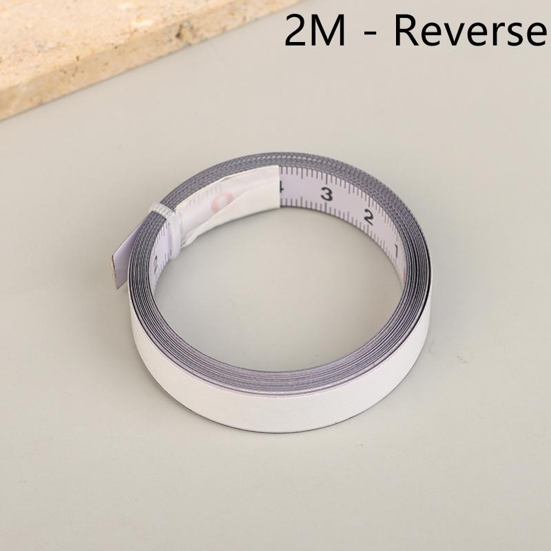Miter Track Tape Measure Self Adhesive Metric Stainless Steel Scale Ruler 1M-2M For T-Track Router Table Saw Woodworking Tool