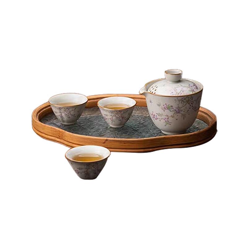 

Taodingxuan Portable Yellow Ru Kiln Tea Set