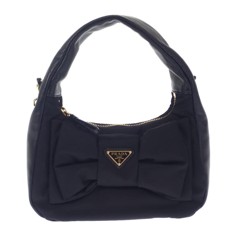 Prada 1BC241_RP0C_F0002_V_OXO 2WAY Bag Black leather/Nylon Women