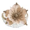 Artificial Magnolia Flower Picks for Christmas Tree Decoration Fabric Magnolia 24 by 17 Centimeters Holiday Floral Display