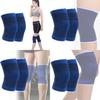 Comfortable Blue Knitted Knee Support For All Sports With Thermal Protection