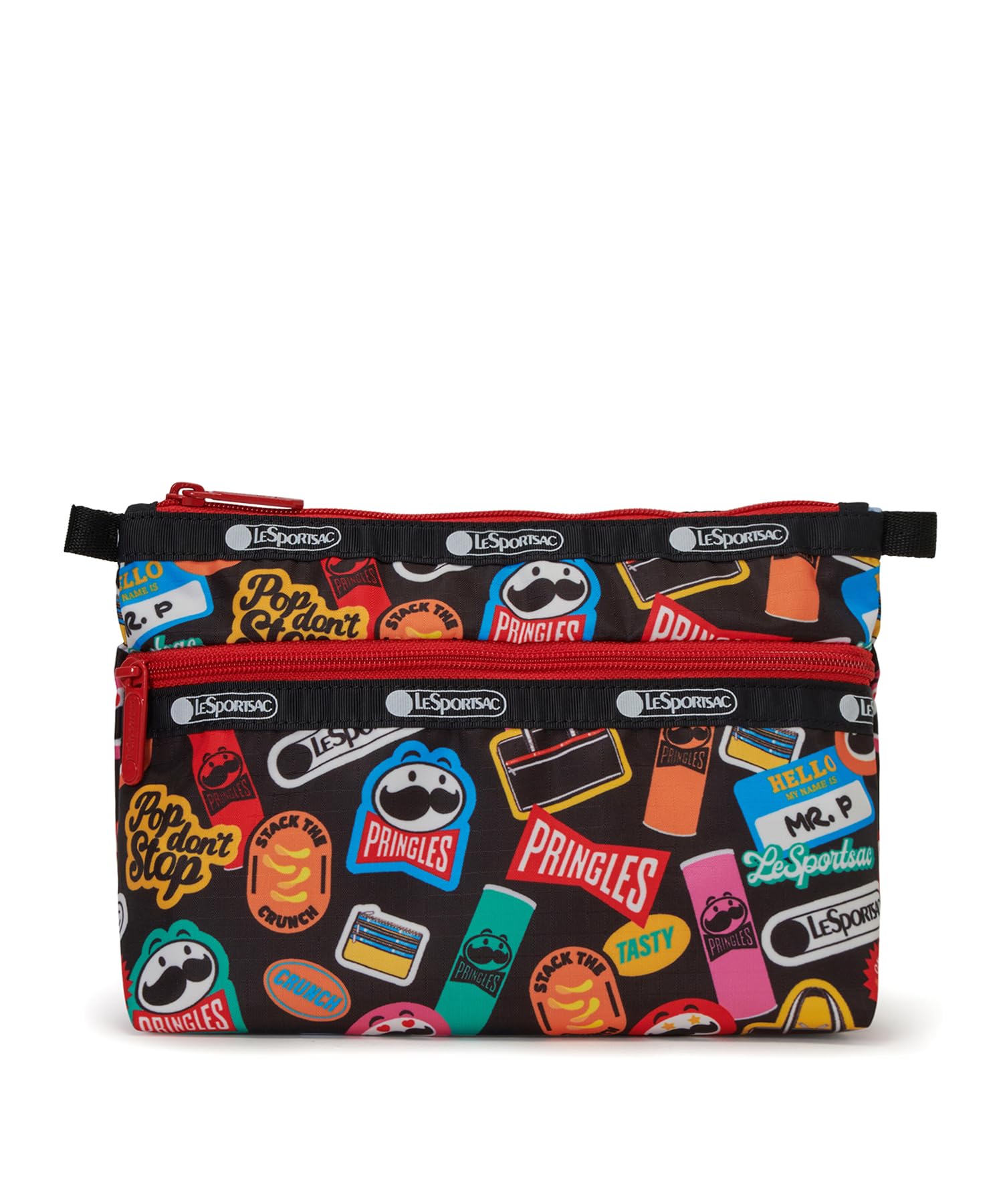 CLUTCH Stickers Cosmetic LeSportsac×PringlesOfficialCOSMETIC Pouch/7105/Pringles