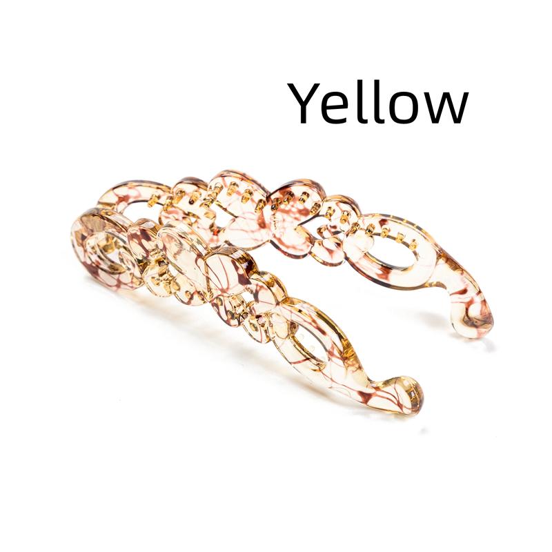 Butterfly Shape Hair Clip Banana Barrettes Hair Accessories 10cm Plastic Assorted Headwear for Women