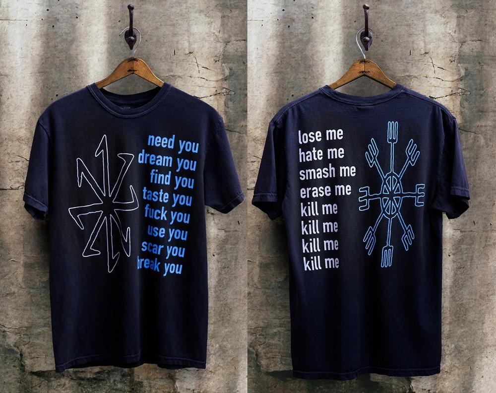 

NIN Nine Inch Nail 1995 Eraser DE Футболка Размер S-5XL Футболка Comfort Colors Репринт Унисекс Футболка XXXXL