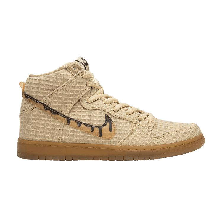 

Мужские кроссовки Nike SB Dunk High Premium Hemp Waffle Tan Flat-Gold-Star Classic-Brown 313171-722