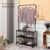 Movable Floor Standing Garment Rack