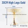 Gold Crystal Cake Stand - High-Footed Square Dessert Display Table for Weddings