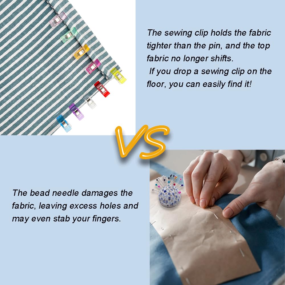Quilting Sewing Fabric 200 Multipurpose Sewing Quilting and Craft Sewing Assorted Plastic Embroidery Clips for Crafts Clips, Clips, Pieces, Clips,