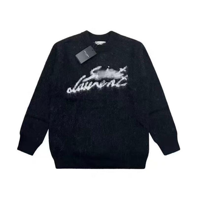 Pulover European Trendy de Brand Ys din Mohair cu Gât Rotund - Ediție Unisex Toamnă/Iarnă