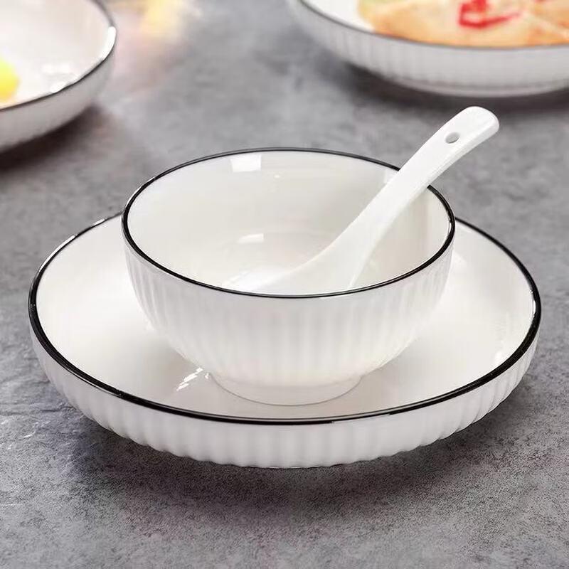 ZISIZ Japanese Style Ceramic Rice and Soup Bowl