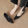Fashion Sequin Designer 2025 Spring New Style Fashion Round Toe Non-slip Flat Shoes Casual Comfortable Shallow Mouth Women's Loafers