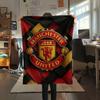 Man Utd Print FlAannel Blanket, High Quality Comfortable for All Seasons, Home Decor, Warmth and Comfort