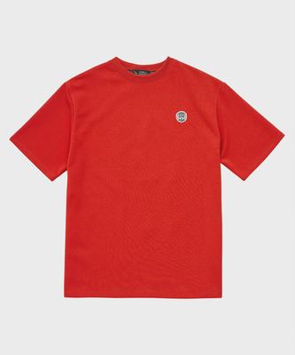FFEFF STUDIO Artwork Patch Short Sleeve T-Shirt (Sun Red)