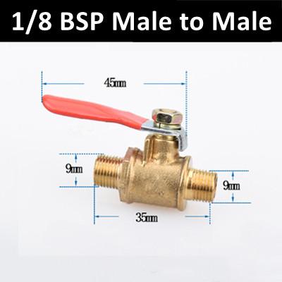 

Brass Water Oil Air Gas Fuel Line Shutoff Ball Valve Pipe Fittings Pneumatic Connector Controller Handle 6-12MM Hose Barb Inline 1PCS