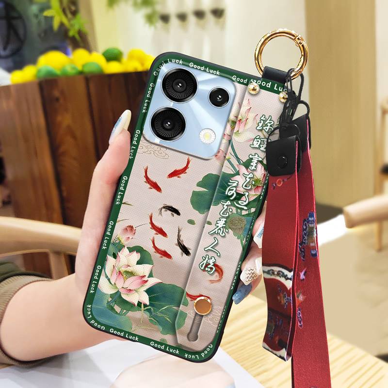 Elderly Lady Durable Phone Case For UMIDIGI G9 5G/Note9 5G For Mom Waterproof Kickstand Phone Holder Ring Back Cover