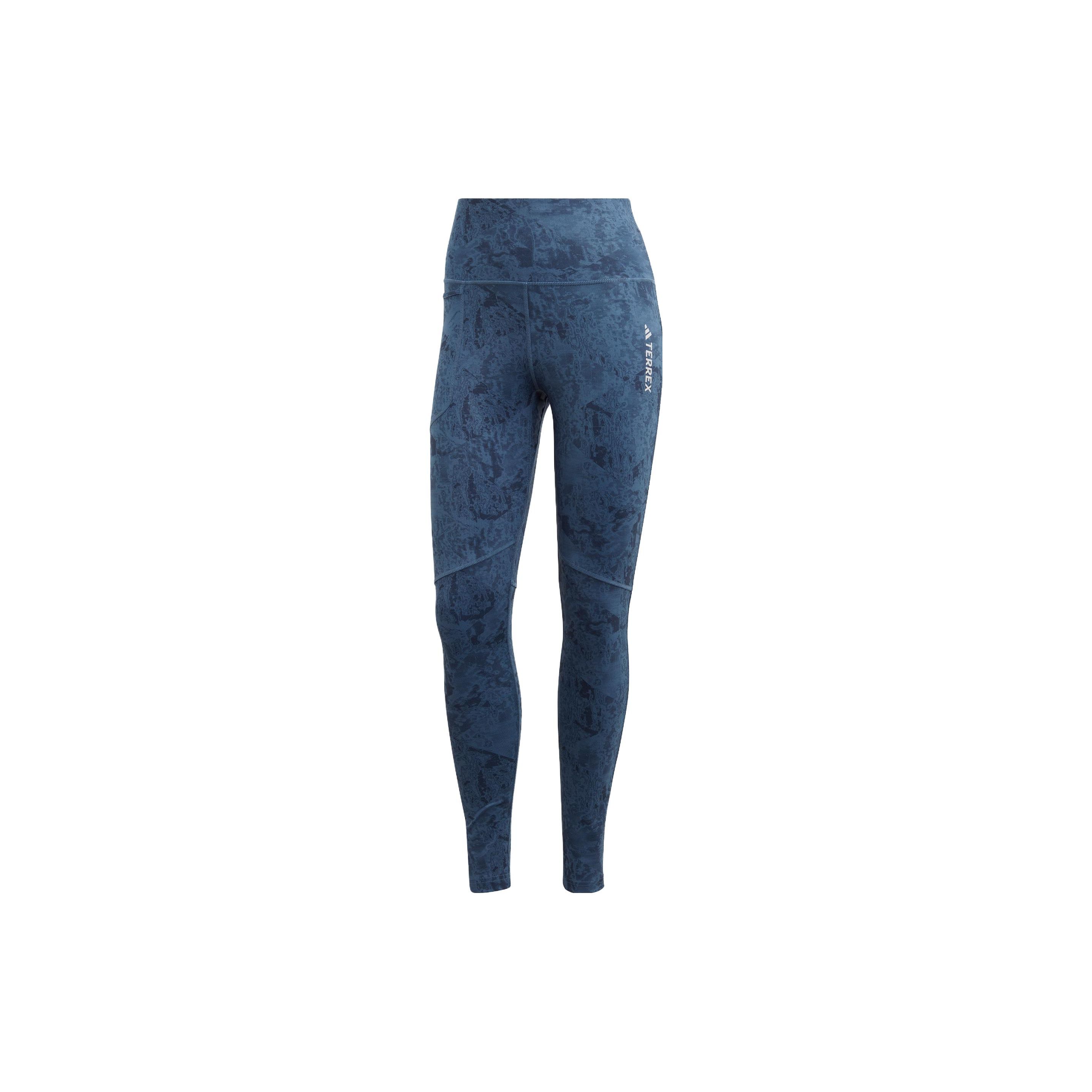 

Adidas Outdoor Tight Casual Pants Women Bottoms Miracle-Blue-Grey HM4010 L