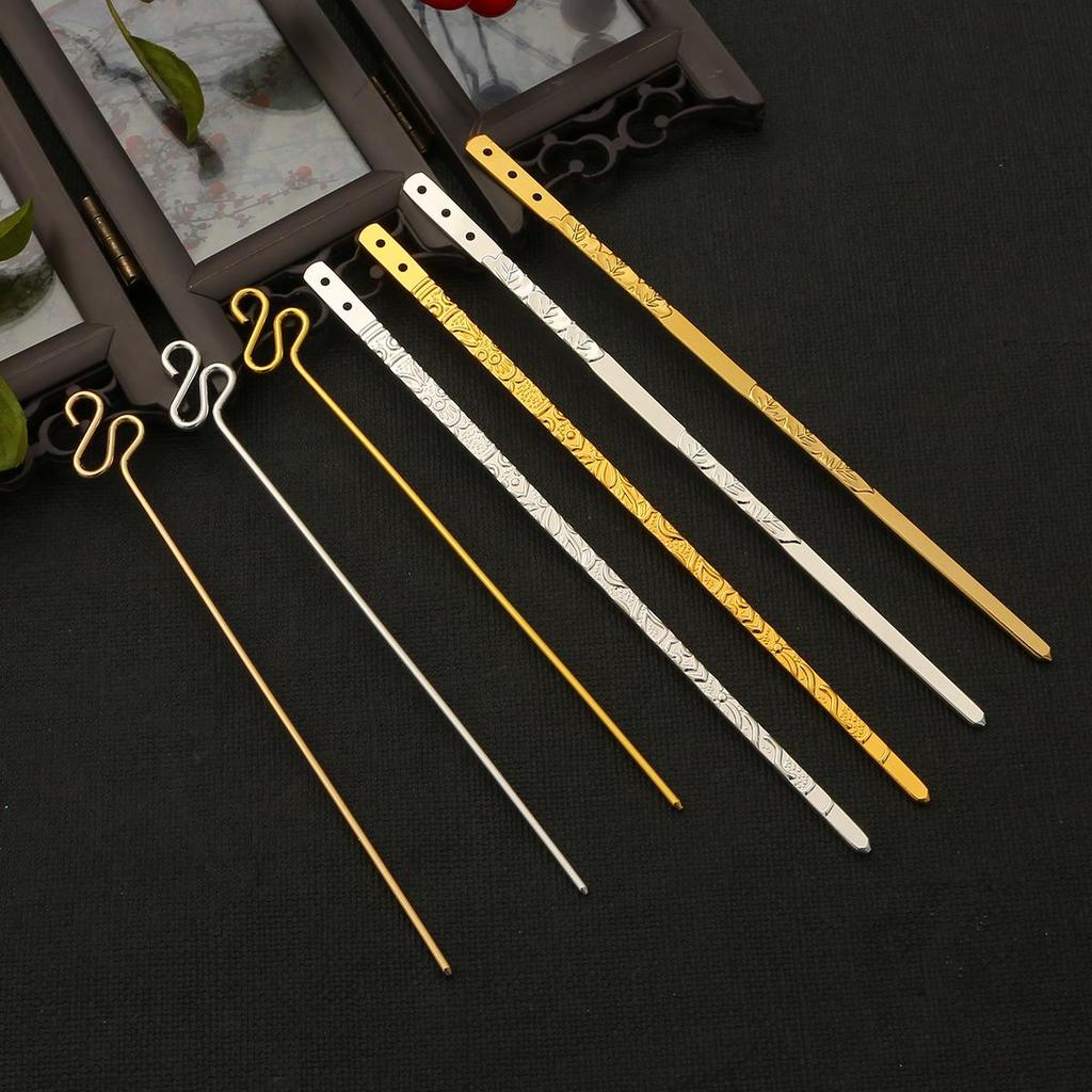 Metal Hairpin Base DIY Material for Crafting Hair Jewelry Accessories