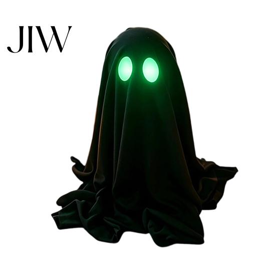 Spooky Party Decorations for Festival Halloween Ghost Decoration, Glow in The Dark Standing Ghost, Realistic Decor Small Black Fabric Tabletop,
