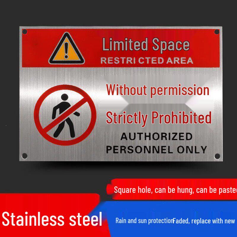 National Standard Limited Space Safety Warning Sign