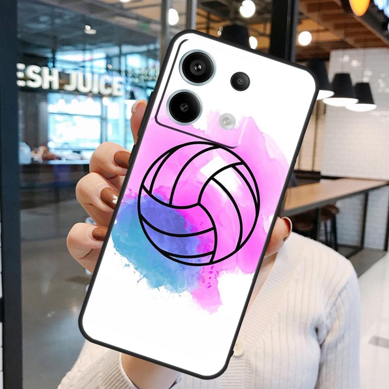 Volleyball Case For Xiaomi Redmi Note 14 Pro 10 11 12 13 15 Pro Plus Redmi 15 10C 12C 13C 14C 15C Cover