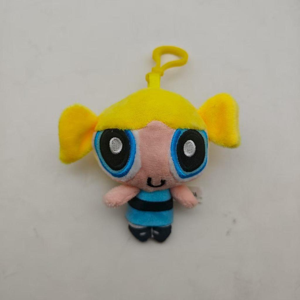 3 uds./lote 10 cm Dibujos Animados Anime Las Supernenas Juguetes de Peluche Lindos Pétalo Burbuja Cactus Muñecos de Peluche Rellenos Regalos para Niños