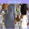 Eleganter Damen-Pünktchen-Pullover Mit Langen Netzgarn-Ärmeln Für Eine Schmeichelhafte Bodycon-Passform