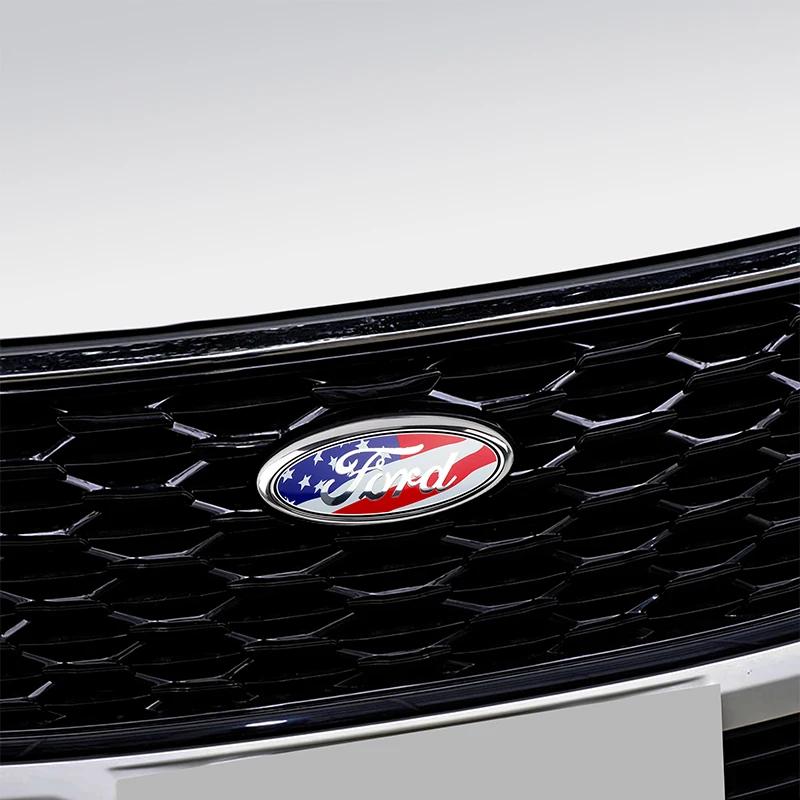 Pegatina de Coche Caliente Para Ford Insignia de Radiador Delantero de Coche Nuevo Emblema de Tapa de Maletero Trasero de Coche Accesorios de Reemplazo y Modificación Para Ford Ranger