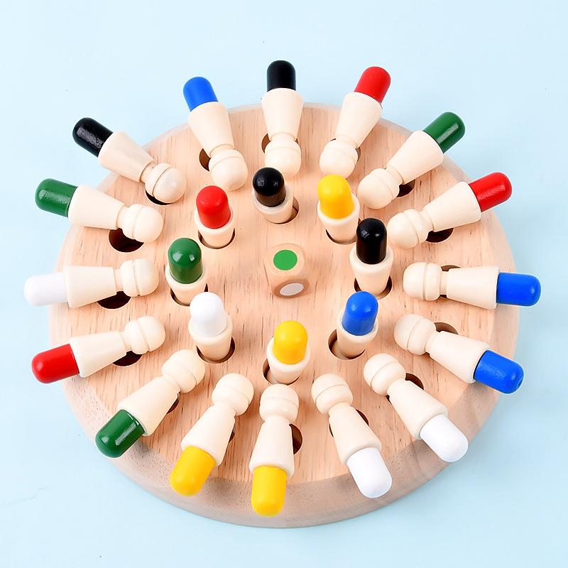 Children's Toys Puzzle Early Education Memory Chess Kindergarten Brain Training Concentration Parent-child Interaction Wooden Game Chess