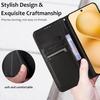 Plain Leather Flip Wallet Case For Vivo X200 FE 5G Magnetic Book Cover Holder Capa Coque Fundas Shell