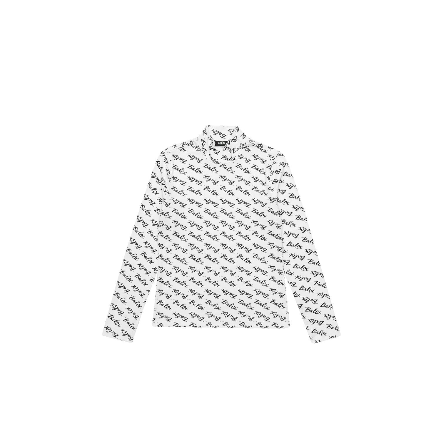 Balbi Lettering Pattern Underlayer T-Shirt Ivory/S
