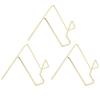 3 Pcs Wire Plate Stand Gold Simple Stylish Geometric Design Rust Resistant Wire Plate Stand Holder Easel Display