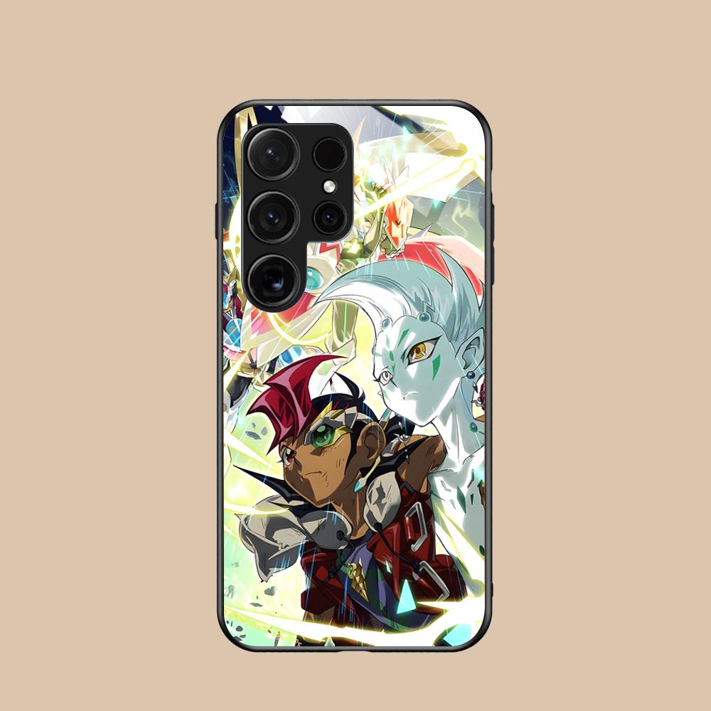 

Yugioh Yuma Tsukumo Mobile Phone Case for Samsung Galaxy A56 55 54 53 52 51 36 35 34 23 16 15 5G Glass Colorful Cover Luxury Galaxy A16