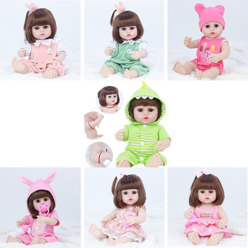 Realistic Reborn Baby Doll With Soft Full Silicone Body Safe And Non-toxic For Newborns