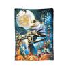 Albtraum Jack Skellington Flanelldecken The Nightmare Before Christmas Vintage Überwurf für Zuhause 125*100cm Teppichstück,