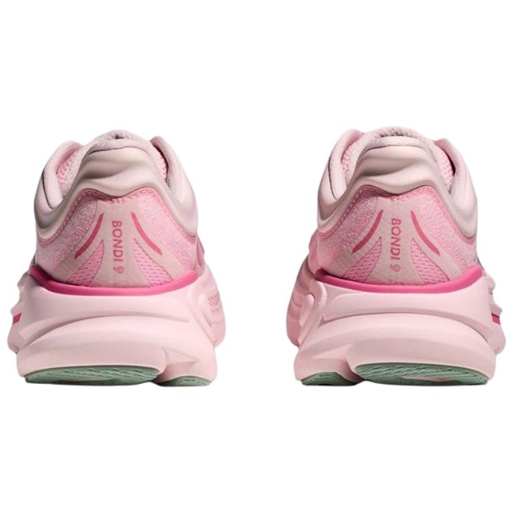 HOKA ONE ONE Bondi 9 Wide Comfortable Versatile Durable Breathable Long Distance Running Shoes Women sneaker Pink 1162014-RSTP
