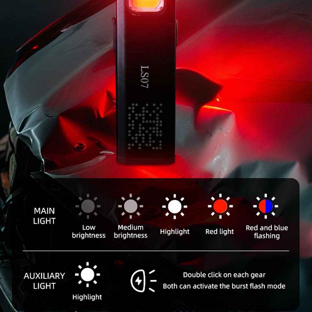 LED Keychain Flashlight Portable Mini Torch Light Pocket Lantern Type-C Rechargeable with Cap Clip Flood Work Light With Magnet