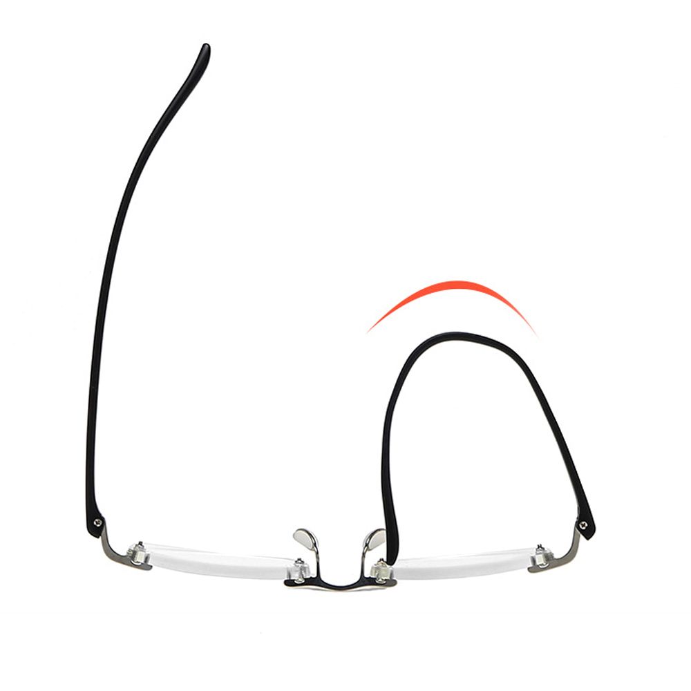 Presbyopia Eyeglasses Rimless Hyperopia Eyewear Computer Eyeglasses Anti Blue Light Reading Glasses