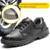 Steel Bag Head Low-top Labor Insurance Shoes Cowhide Surface Anti-smashing and Anti-piercing Safety Shoes Wear-resistant Shoes