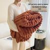 Thickened Coral Fleece Flannel Blanket - Rabbit Fur Nap Throw Milk Velvet Bed Cover