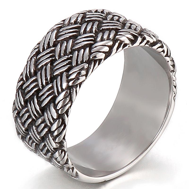 Vintage Wedding Rings For Man Women 316l Stainless Steel Male Ring Finger Jewelry Charm Party Birthday Gift Waterproof