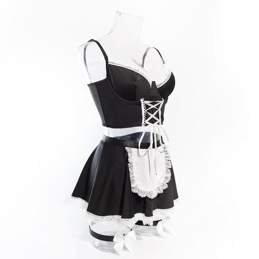 Seductive Lingerie: Temptation Maid Costume for Role Play