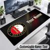 Feyenoord Personalized Large Mouse Pad Custom Name Text Extended Desk Mat Gaming Mousepad