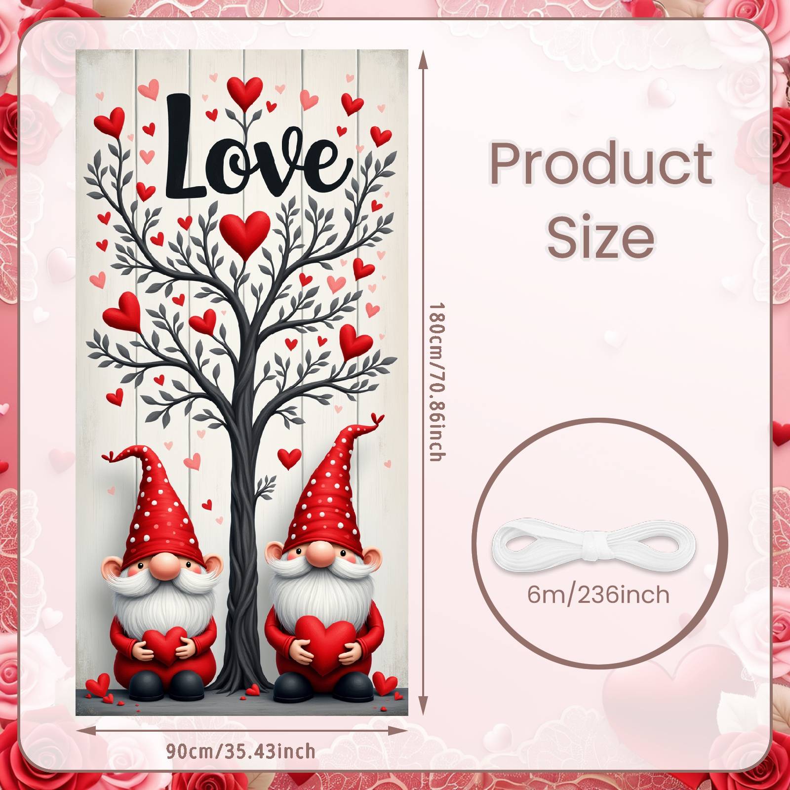 Love Backdrop White Beard Love Display Love Banner Celebration Banner For Bedroom Decoration Wedding Anniversary Holiday