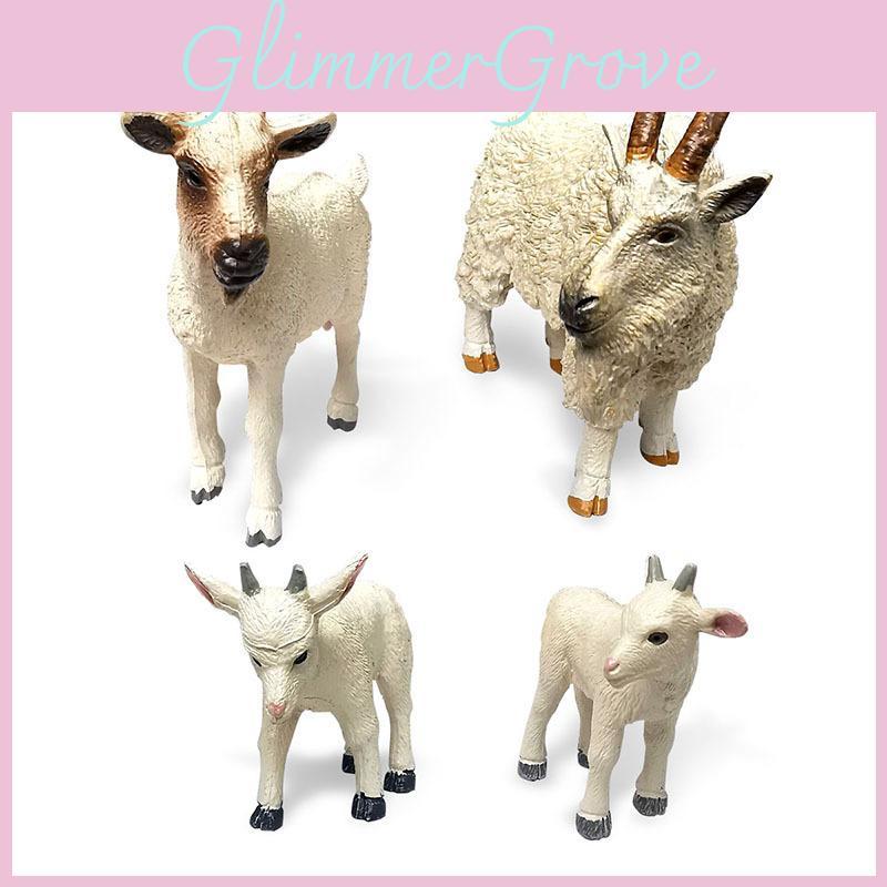 Childrens Pvc Farm Animal Figures Collection With Static Goat And Lamb Models For Imaginative Play
